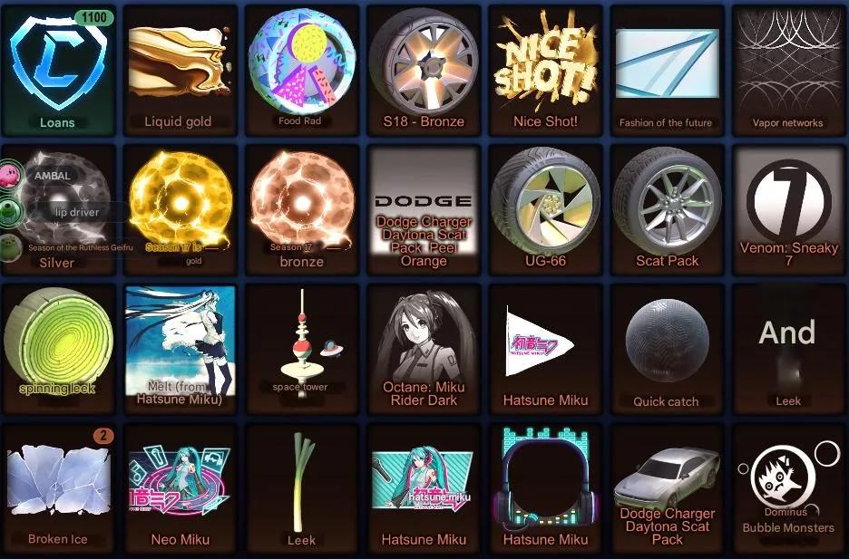 RL1015 2 Fennec + 4 DLC Packs + Battle Bus + 1100 Credits + Full Inventory Level 79 Calibration 